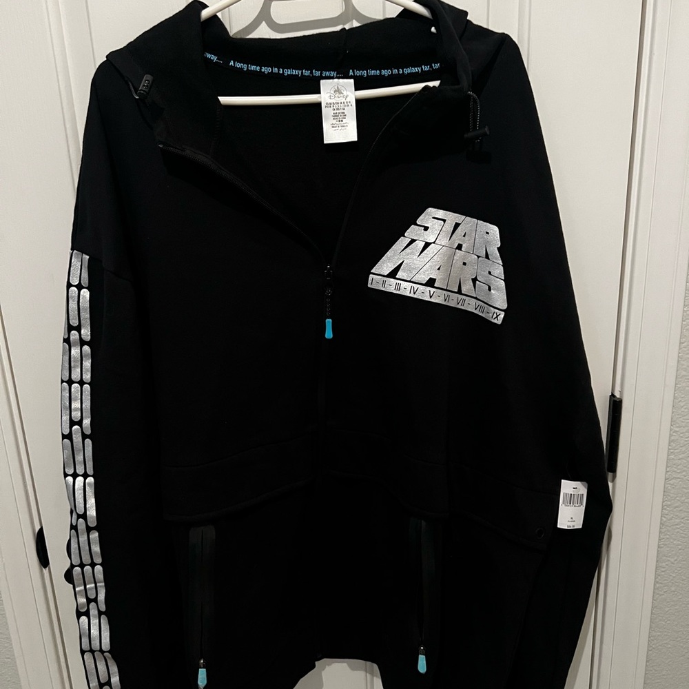 Star Wars Black Hooded Zip Jacket